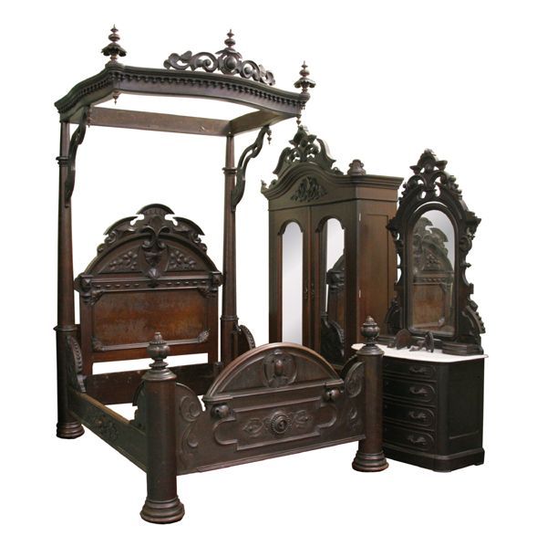 Four piece 1/2 tester bedroom suite,prov-New Orleans - 10