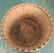 1009: 19th Century woven cotton basket, split oak, 28"d - 2
