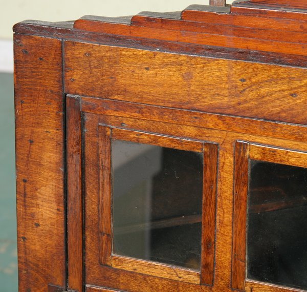 Hanging corner cabinet, individual panes in singl - 2