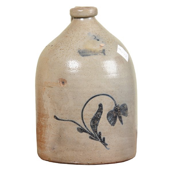 Lot of two pieces stoneware items, 1) two gallon - 2