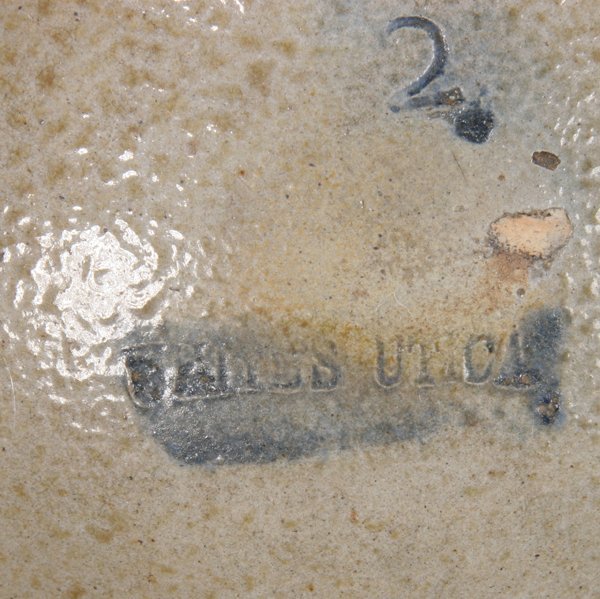 Lot of two pieces stoneware items, 1) two gallon - 3