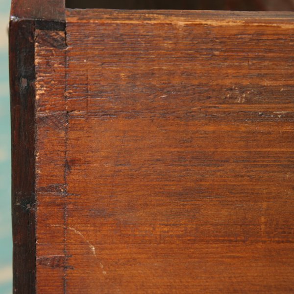C1800 Hepplewhite four drawer chest, mahogany, sa - 5