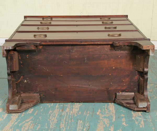 C1800 Hepplewhite four drawer chest, mahogany, sa - 7