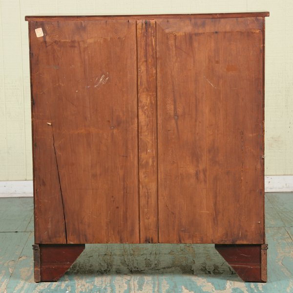 C1800 Hepplewhite four drawer chest, mahogany, sa - 8