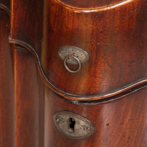 C1800 Hepplewhite knife box, mahogany, satinwood t - 2
