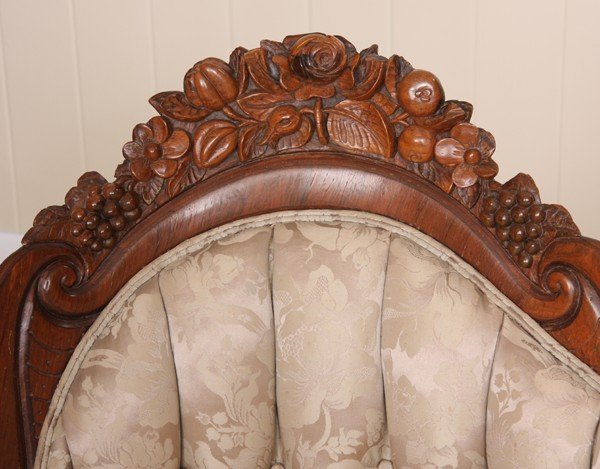 Mid 1800 laminated sofa, J H Belter, NYC, Rosalie - 4