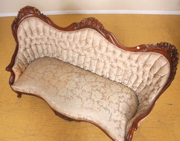 Mid 1800 laminated sofa, J H Belter, NYC, Rosalie - 6