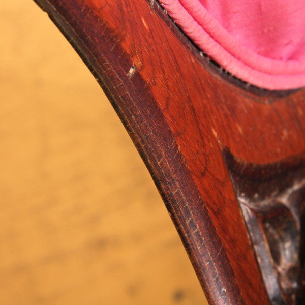 Pair Mid 1800 laminated side chairs, J H Belter, N - 4