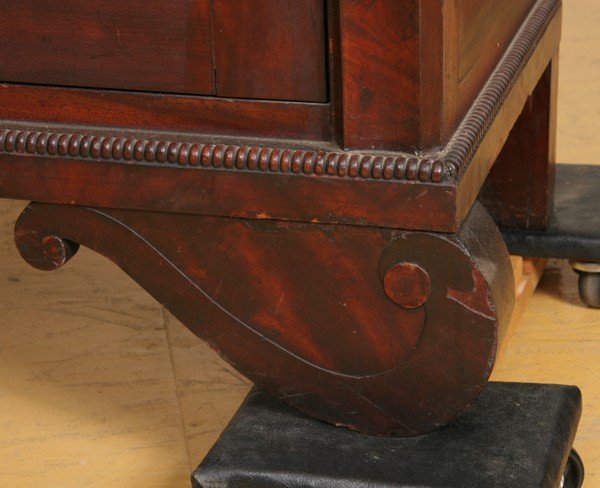 Hard to find 1830 Empire breakfront bookcase, matc - 2