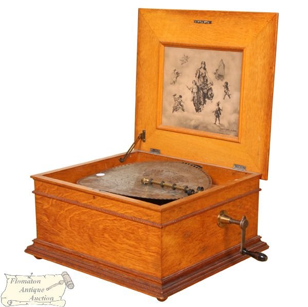 C1900 Regina music box, 15 1/2" discs, #22418, 189
