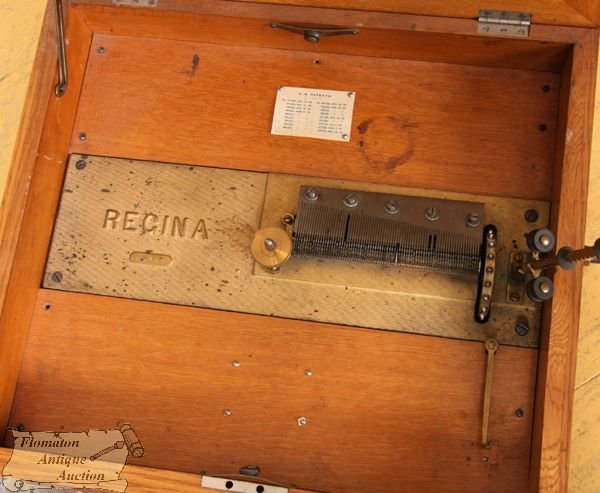 C1900 Regina music box, 15 1/2" discs, #22418, 189 - 2