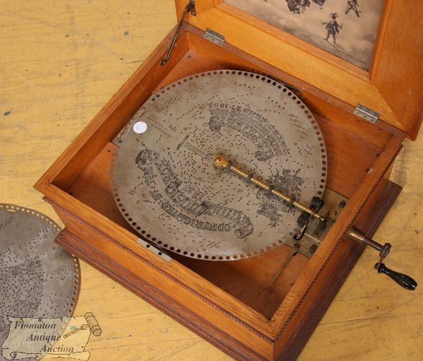 C1900 Regina music box, 15 1/2" discs, #22418, 189 - 5