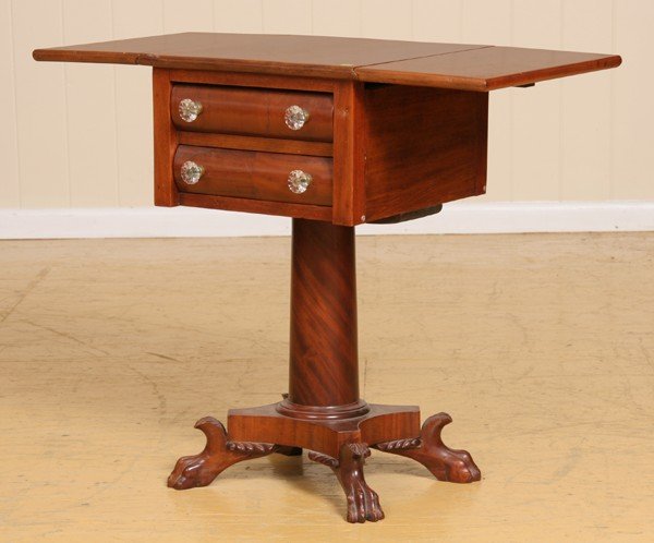 Excellent 19th century Empire Revival two drawer - 3