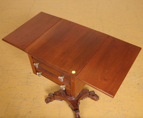 Excellent 19th century Empire Revival two drawer - 4