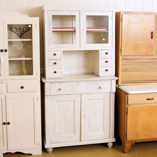 1324 Early 1900 Kitchen Cabinet Set Back Hutch Top 3 Jun 06