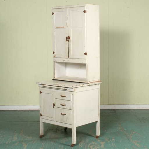 1193: unusual small early 1900 hoosier cabinet, 27"w, d