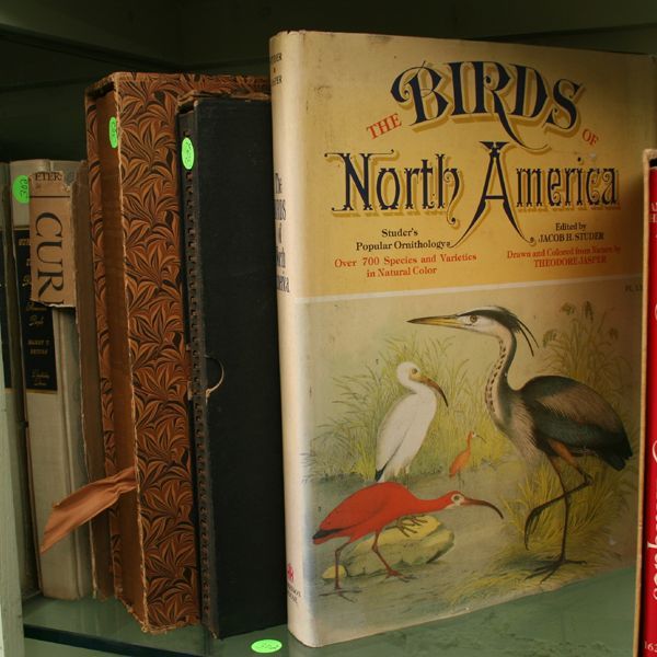 302 Lot of books, Currier & Ives prints, Audubon b