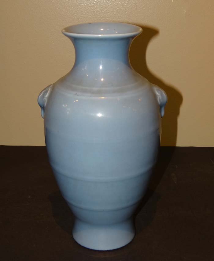 Chinese Light Blue Yongzheng Vase (YONGZHENG SEAL): Item No.r12/12563MaterialPorcelainSizeW 7 x H 12 inches,,S&H CHARGE WITHIN MAINLAND US $38,S&H CHARGE INTERNATIONAL USPS PRIORITY MAIL $98