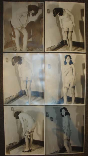 Six Large Vintage Nude Photos: Six Large Vintage Nude Photos, size: 11 x 13 7/8 inches each photo