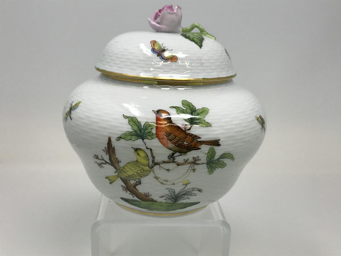 Herend Rothschild Pattern Covered Bowl (1 of 4)