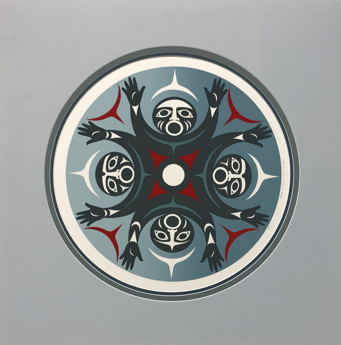Coast Salish Artist Susan Agnes Point Serigraphy (1 of 7)