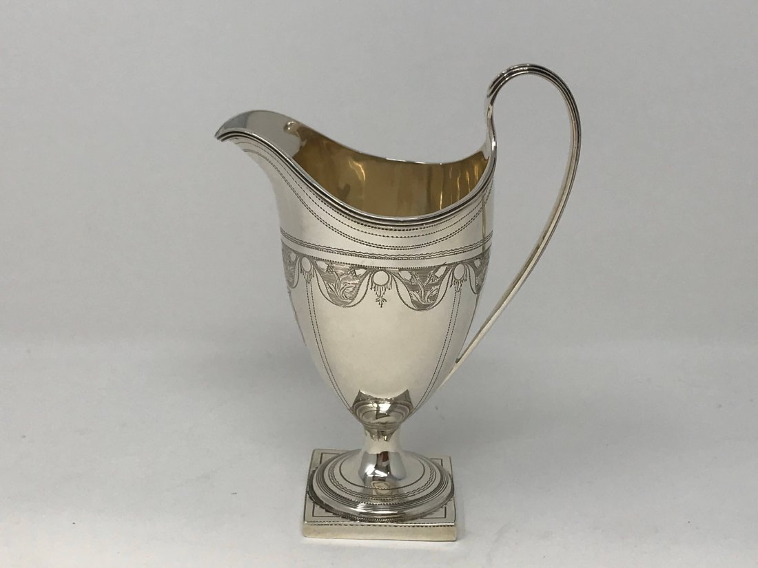 London 1796 Sterling SIlver Creamer Jug Salomon Hougam (1 of 6)