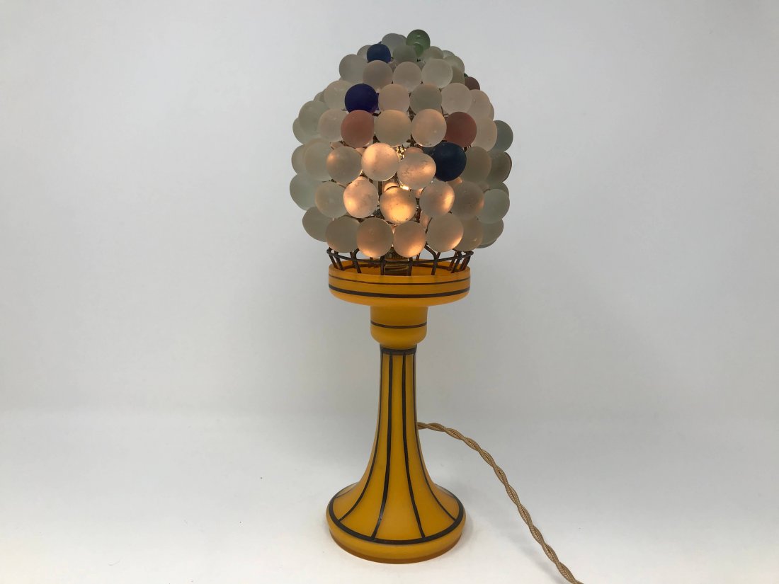 Loetz Tango Art Glass Table Lamp (1 of 5)