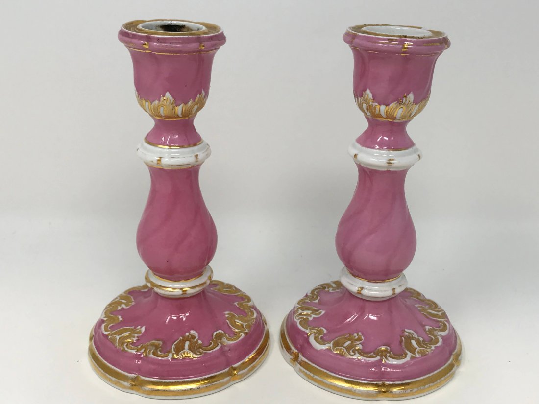 Antique Meissen Pair of Candle Holders (1 of 6)