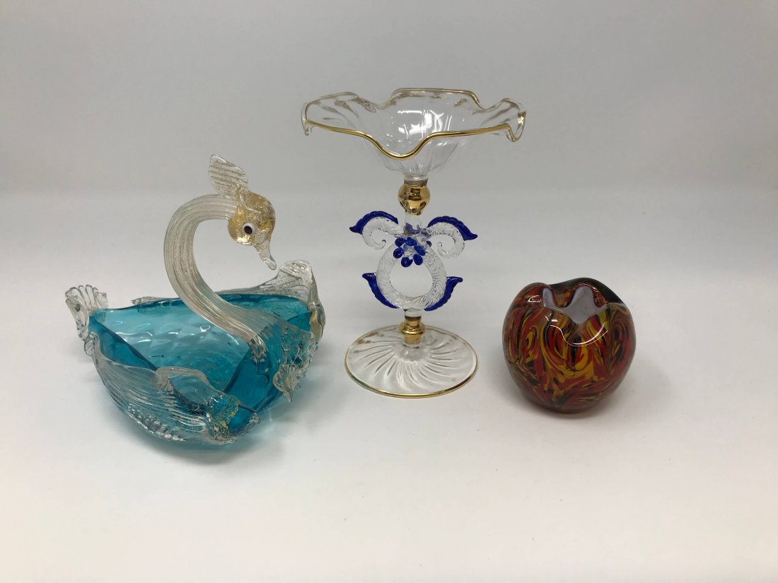 Murano Mini Tazza Bowl & Salviati Bird Bowl (1 of 5)