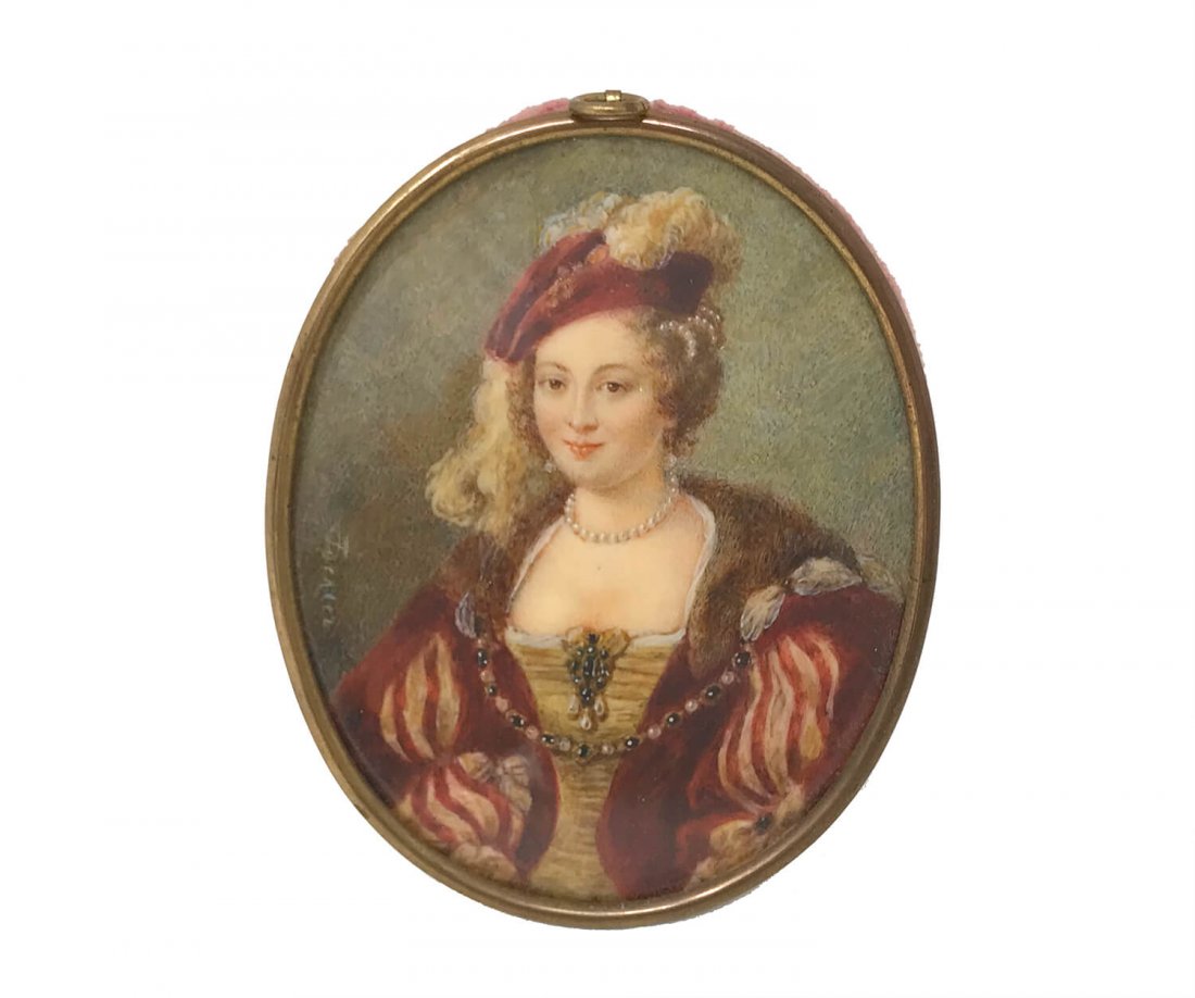 Victorian Hand Painted Miniature (1 of 4)