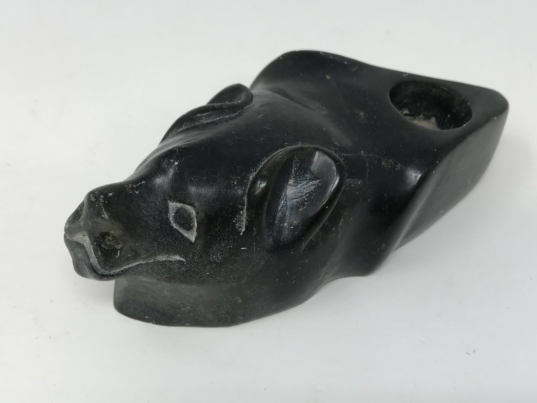 Canadian Inuit Eskimo Bear Head Carving (1 of 4)