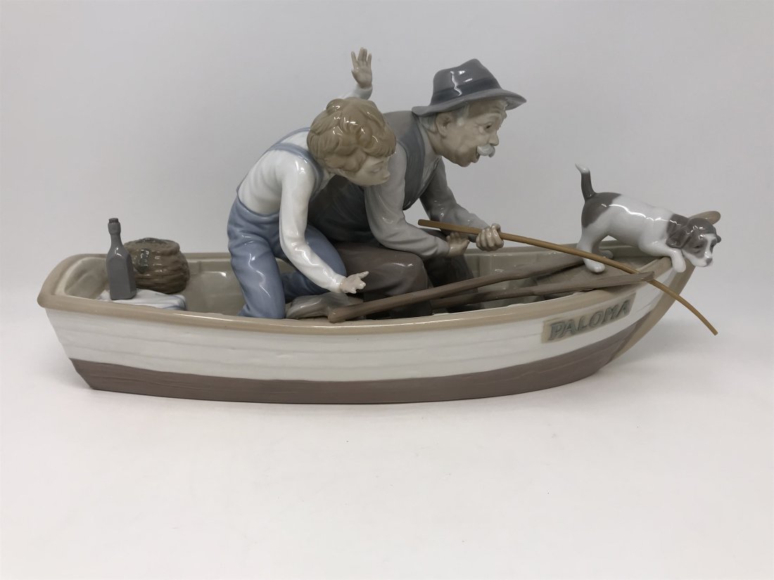 Lladro Figurine Fishing with Gramps (1 of 5)