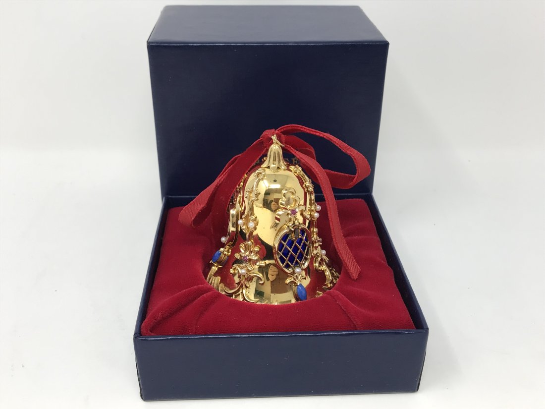 Igor Carl Faberge 925 Silver Christmas Bell for F.M. (1 of 5)
