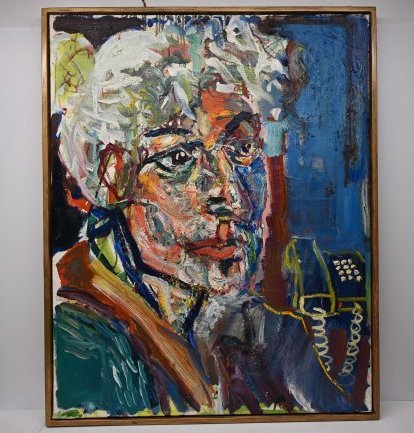 Philip Iverson 1965-2002 Portrait of a Man Painting (1 of 10)