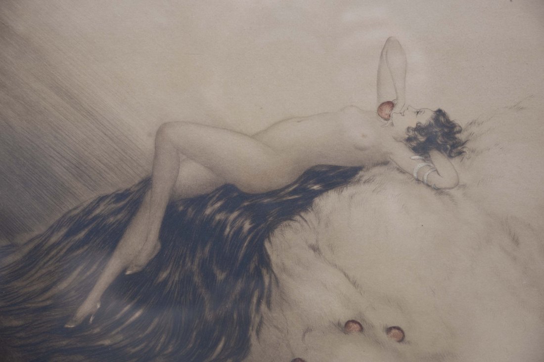 Louis Icart 1888-1950 Love's Awakening Le Pomme 1933 Etching (1 of 6)