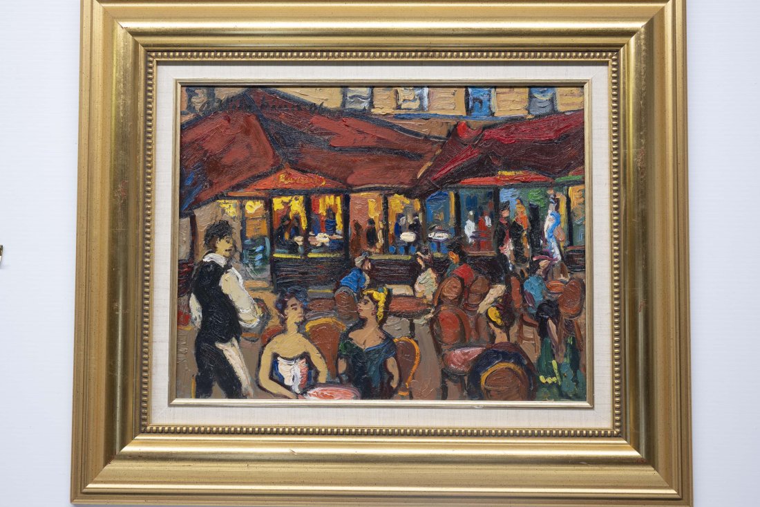 Areg Elibekian 1970- Le Fouguets sur Champs-Elysee Painting (1 of 6)