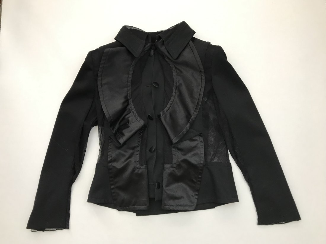 Yves St Laurent 80s Rive Gauche Black Peplum Jacket (1 of 5)