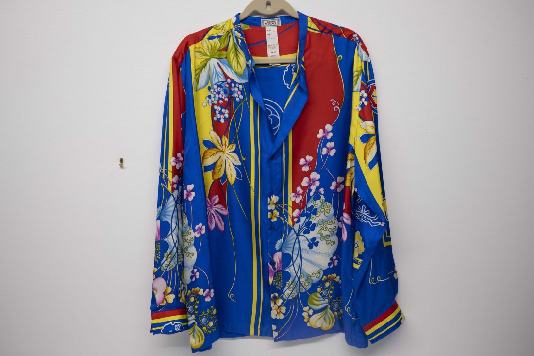 Gianni Versace 1990s Japanese Inspired Skirt (1 of 7)