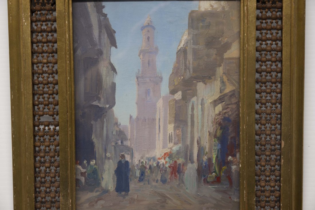 Nicolas S. Macsoud 1884-1872 Orientalist Street Scene (1 of 12)