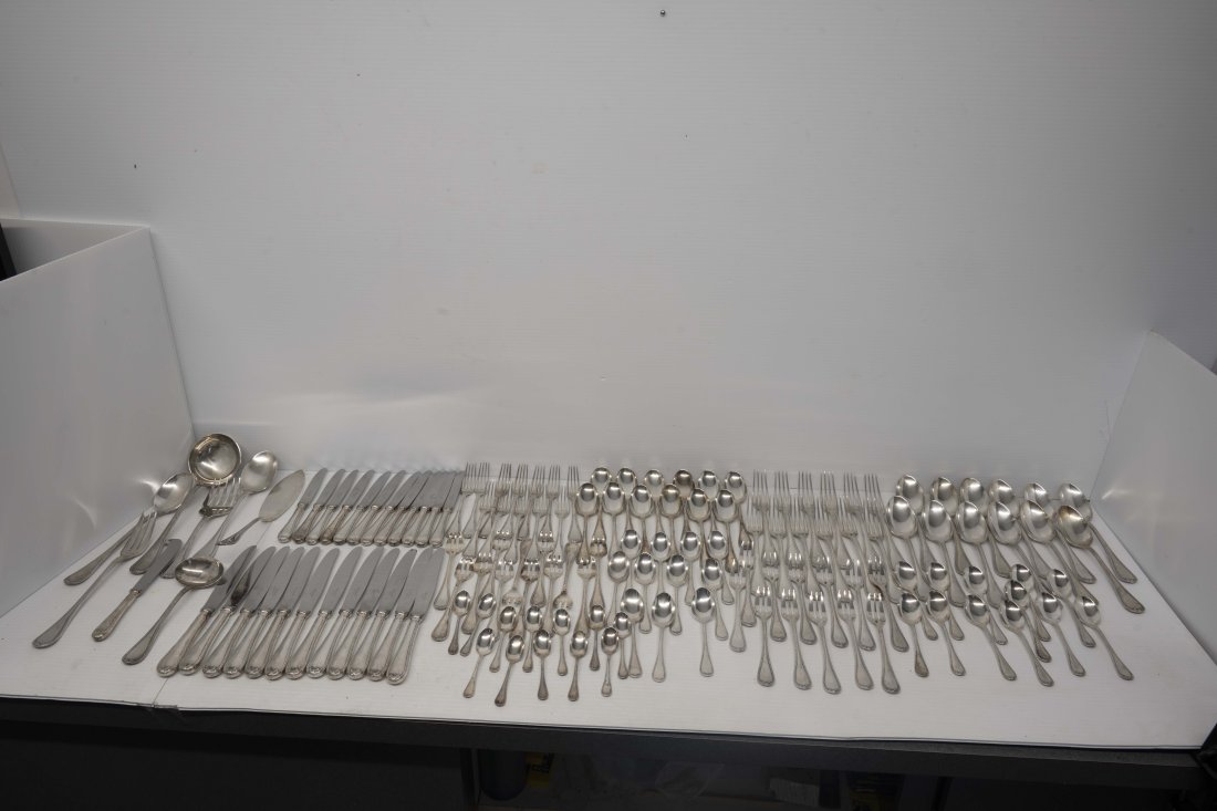 Christofle Silverplated 139 Piece Set of Flatware Ribbons (1 of 16)