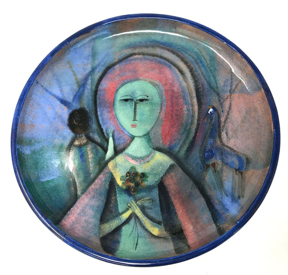 Polia Pillin Mid Century Art Pottery Plate (1 of 5)