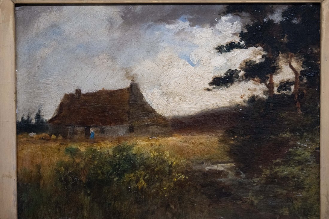 Canadian Munsley Seymour 1837-1912 Thatched Cottage Painting (1 of 13)