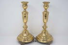 Antique Marcin Jarra Brass Shabbath Candlesticks