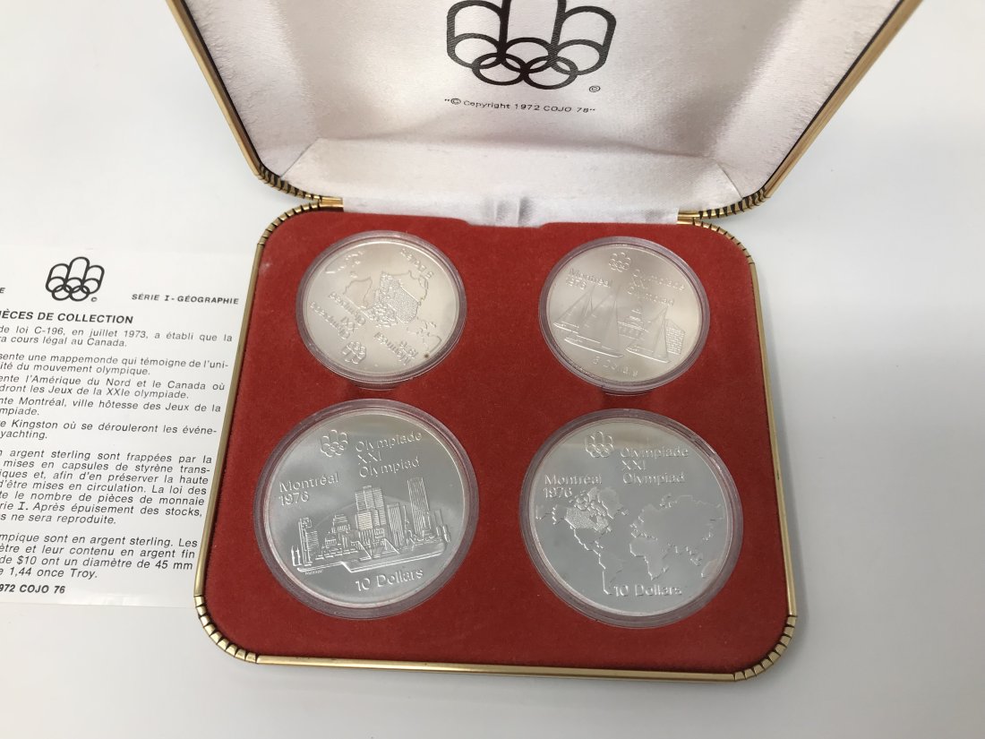 Canada Olimpiade 1976 Game Set of 4 Coins 1973 (1 of 2)