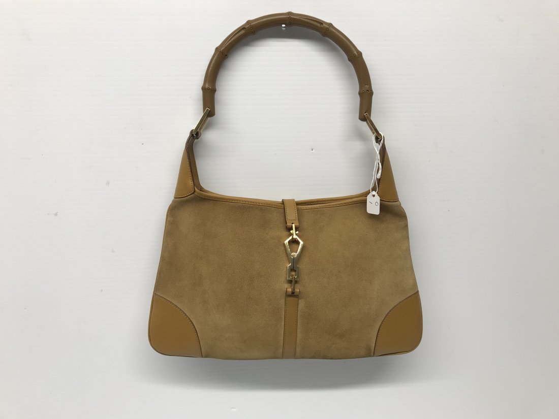 Gucci Suede Jackie Bag with Bamboo Handle (1 of 7)