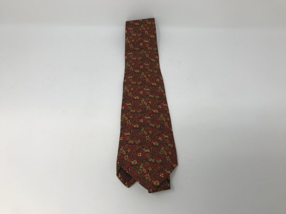 Salvatore Ferragamo Men Rabbit Printsilk Tie (1 of 3)