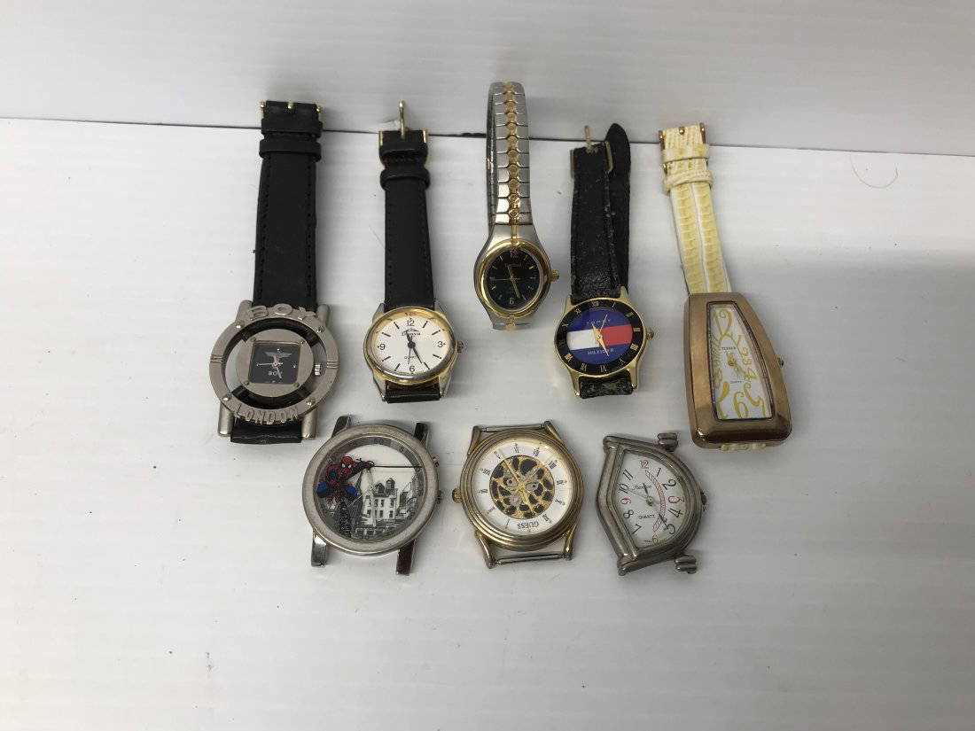 Lot Of 8 Vintage Quartz Watches In Working Order Auction