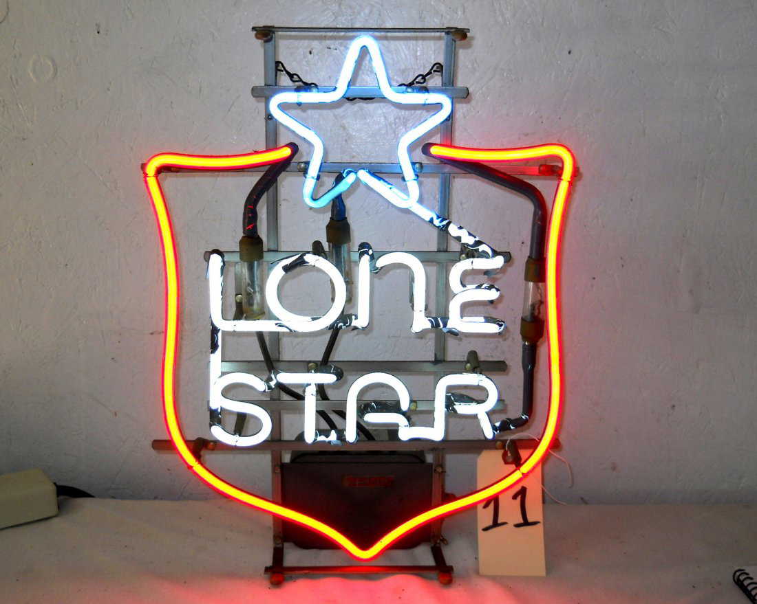 Signe de Néon de bière Star Lone