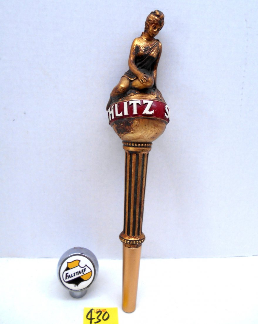 SCHLITZ & FALSTAFF BEER Tap Handles