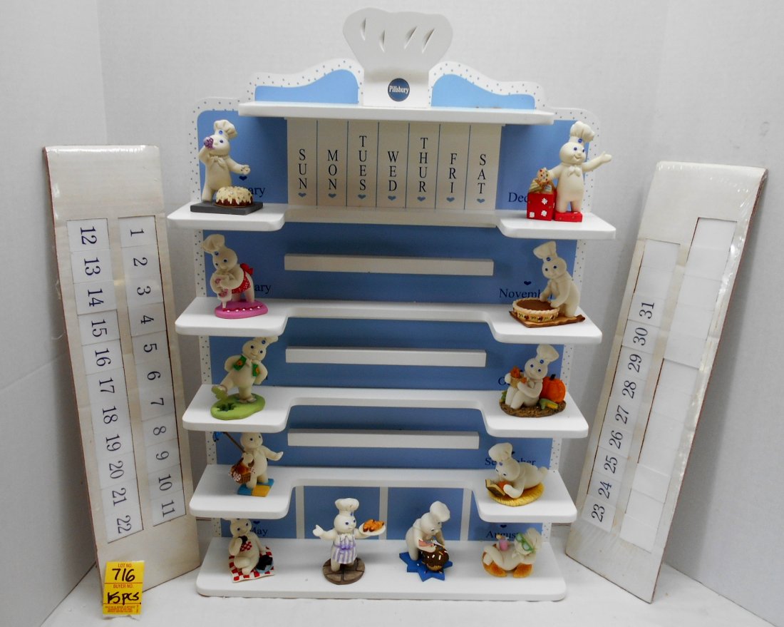 PILLSBURY DOUGHBOY Calendar Figurine Display